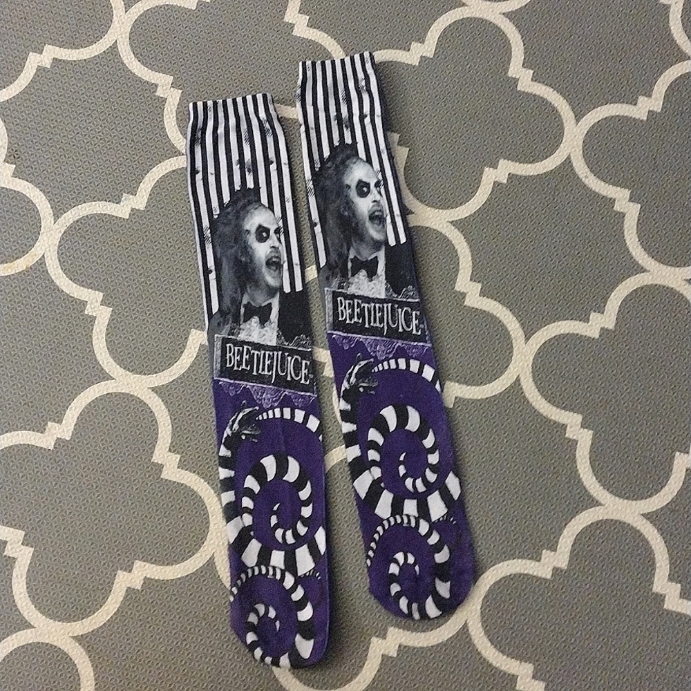 Beetlejuice tube socks!